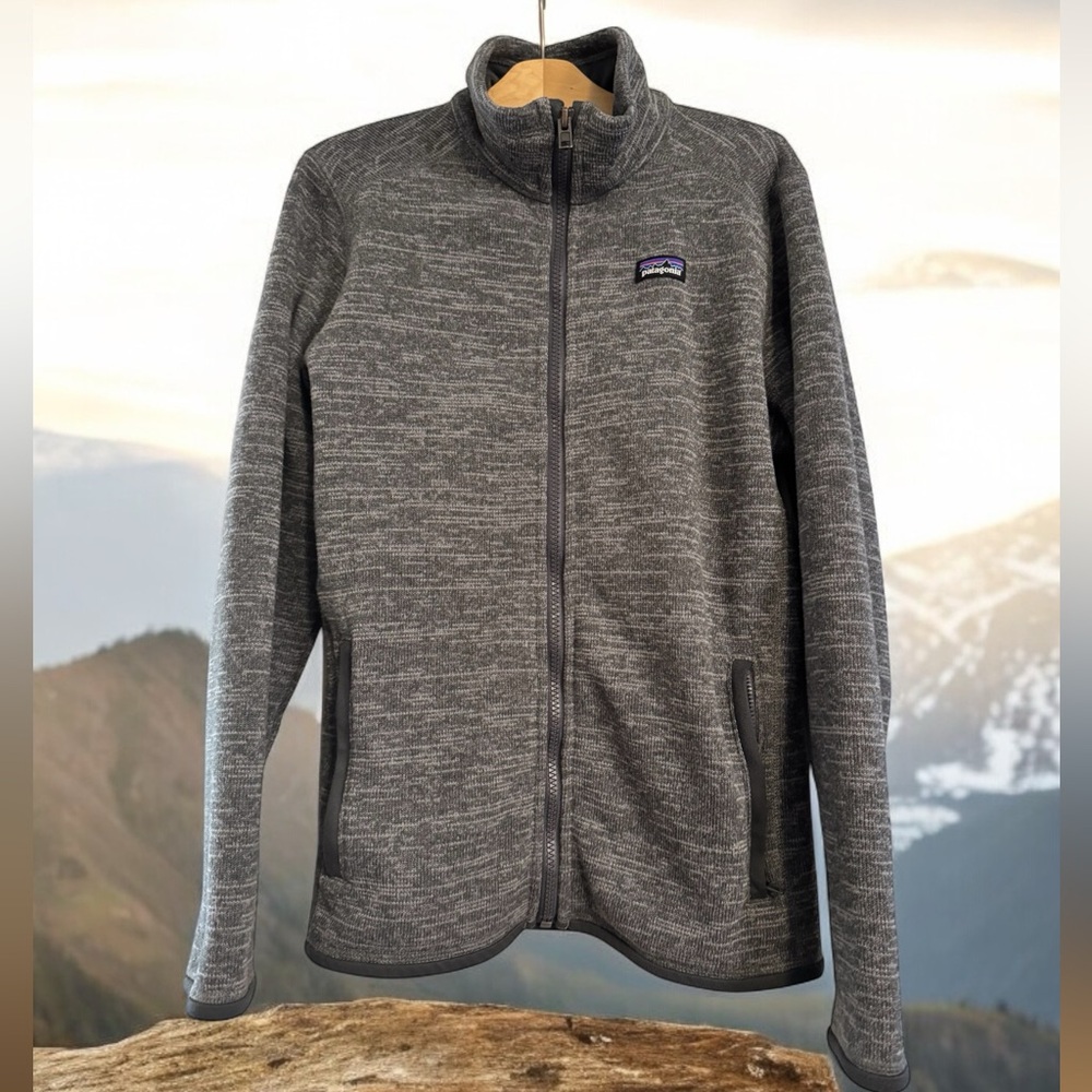 Patagonia Kids’ Better Sweater Fleece Jacket, Salt Gray, Size XL 14
